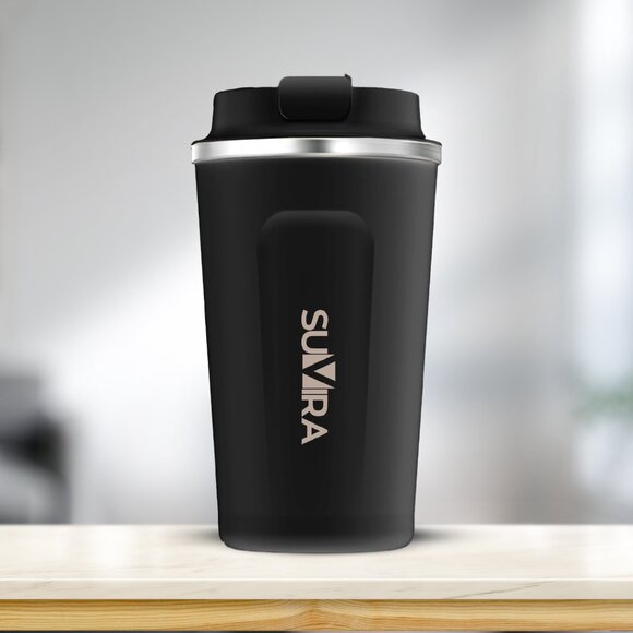 SUVIRA  Digital Smart Coffee Travel Mug, Stainless Steel - Picture 7 of 8